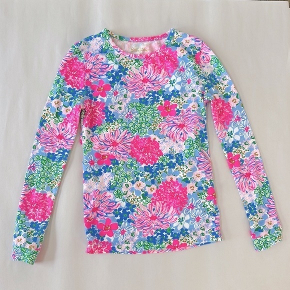 Lilly Pulitzer Sammy Floral Pajama Set in Multi Lil Soiree All Day, size 8 - Picture 3 of 12